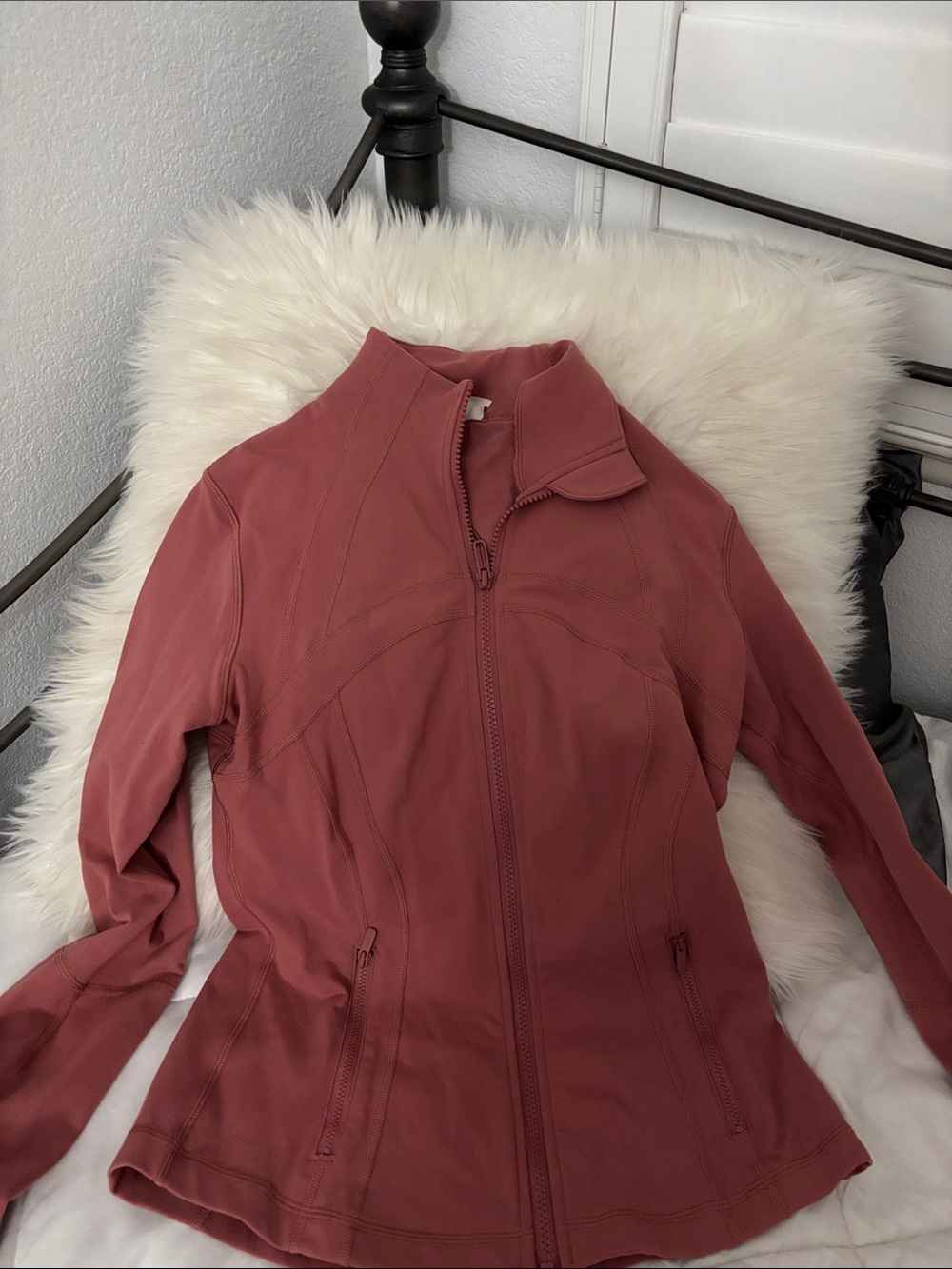 LululuWomen's Zip-Front Jacket in Dusty Rose
